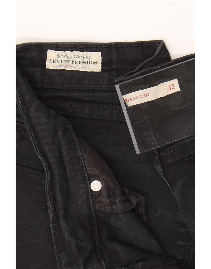 Levi's Vaqueros Bootcut 715 para Mujer W32 L30 Algodón Negro