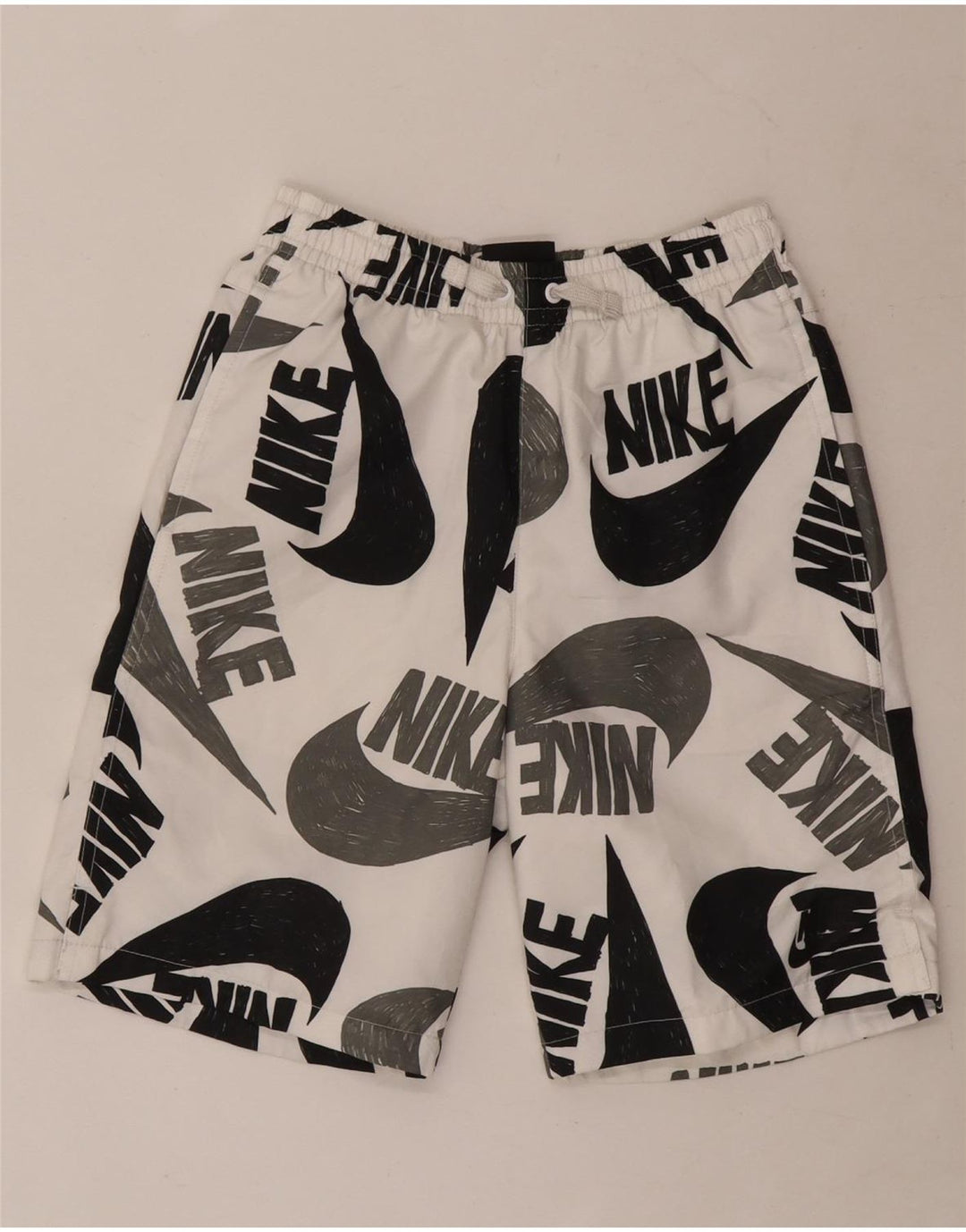 Nike Boys Graphic Sport Shorts 12-13 años Grande Blanco Poliéster