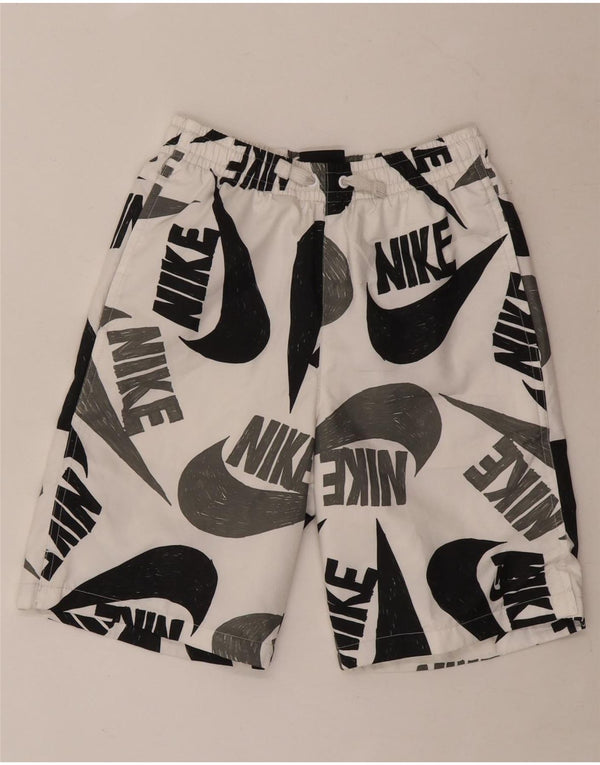 Nike Boys Graphic Sport Shorts 12-13 años Grande Blanco Poliéster