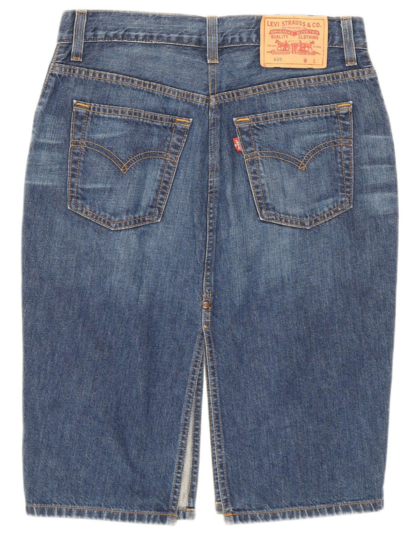 Falda Levi's Mujer 669 Denim W28 Algodón Azul Marino Mediano