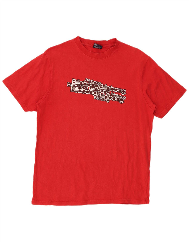 BILLABONG Camiseta gráfica para hombre Top Medium Red Cotton