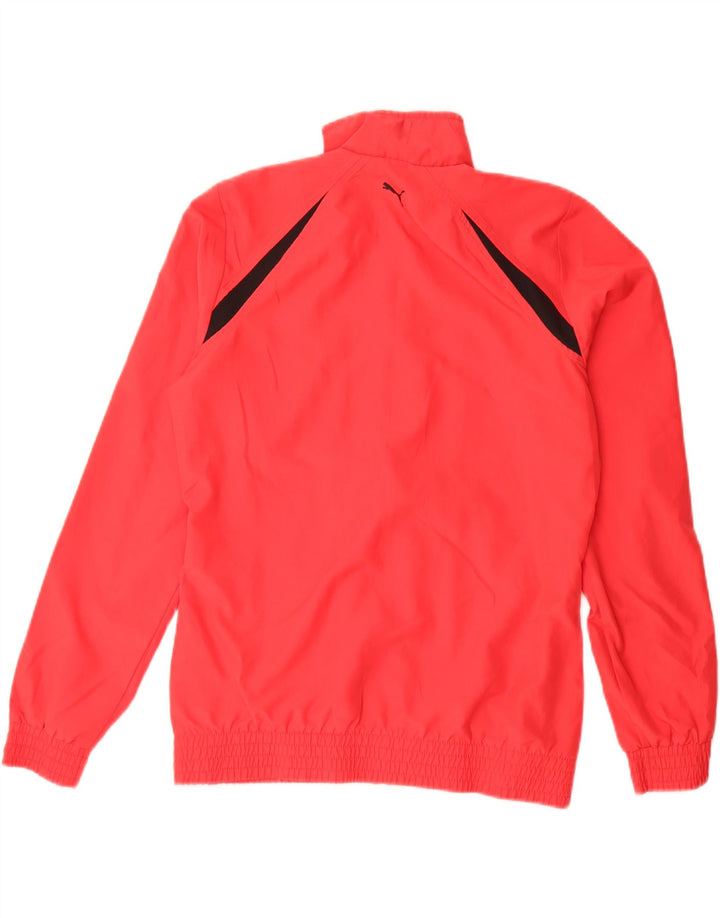 Puma - Chaqueta de chándal gráfica para niño (15-16 años), color rojo