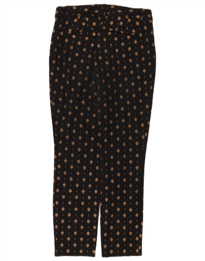 Gap Pantalones casuales con patrón abstracto curvo para mujer US 6 Medium W26 L27 Negro