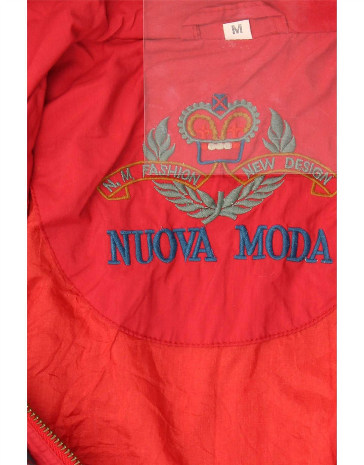 Nuova Moda Chaqueta Bomber para Hombre UK 38 Medium Red