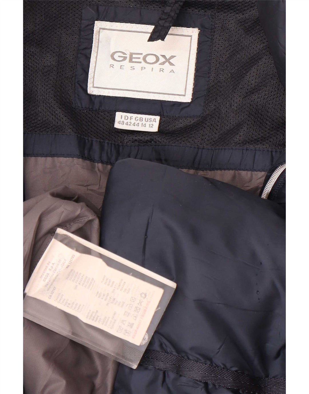 Abrigo acolchado para mujer Geox UK 44 Grande Poliéster azul marino