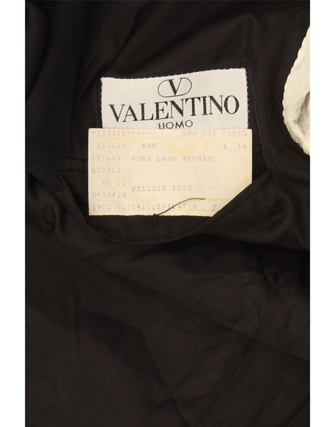Valentino Chaqueta tipo blazer de 3 botones para hombre IT 50 Large Lana virgen azul marino
