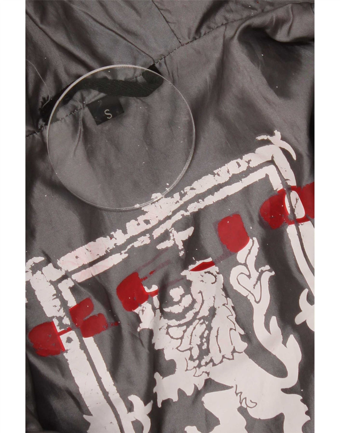 Kejo Chaqueta acolchada con capucha para hombre UK 36 Small Red Nylon