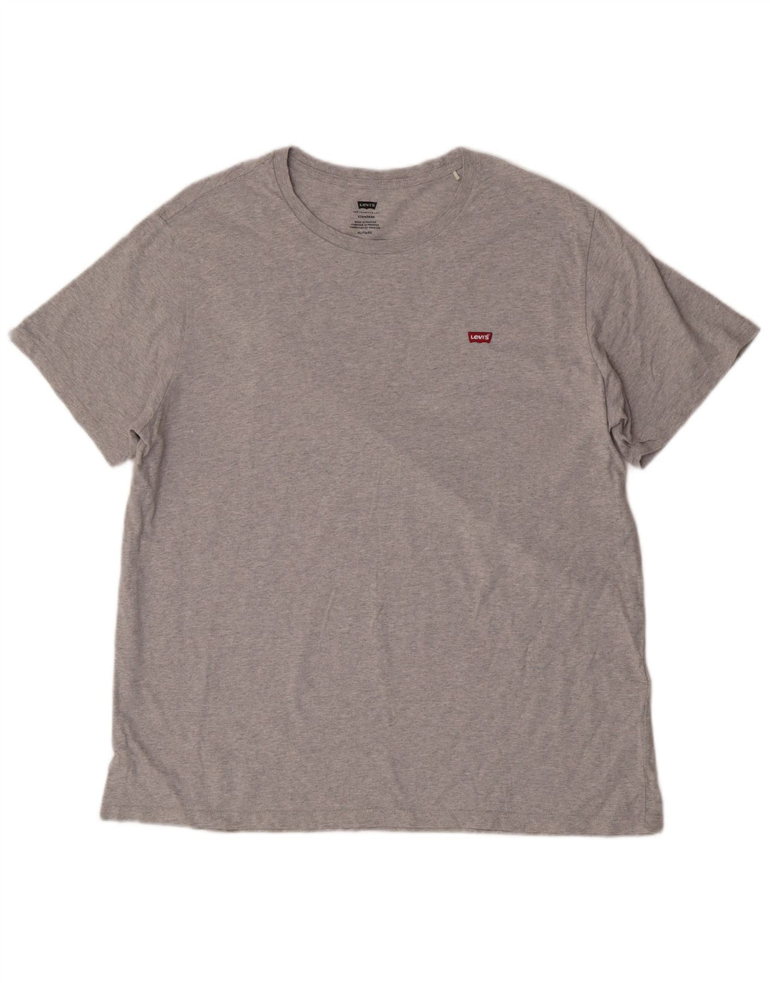 Levi's Camiseta de corte estándar para hombre XL Algodón gris