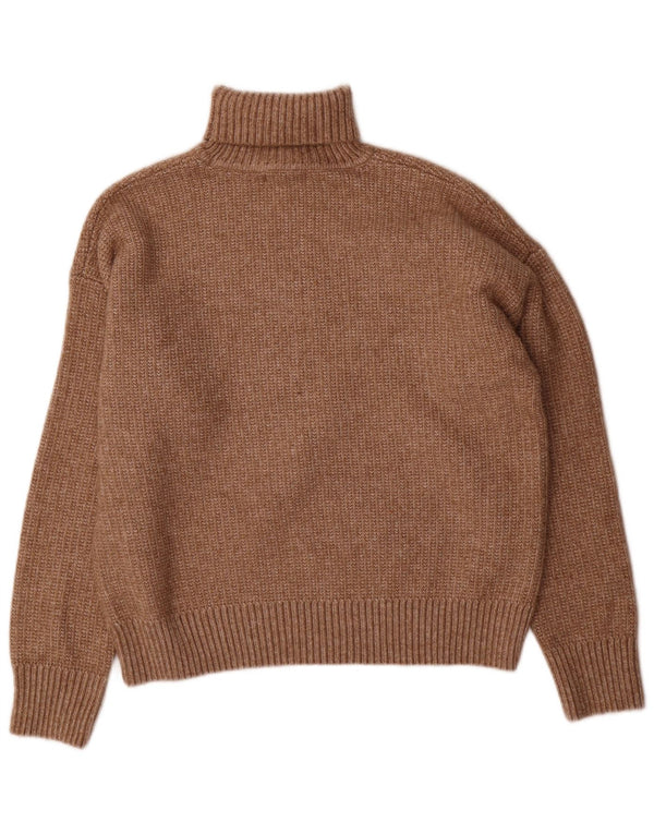 Marks & Spencer Jersey con cuello vuelto para mujer UK 46 Grande Poliéster marrón
