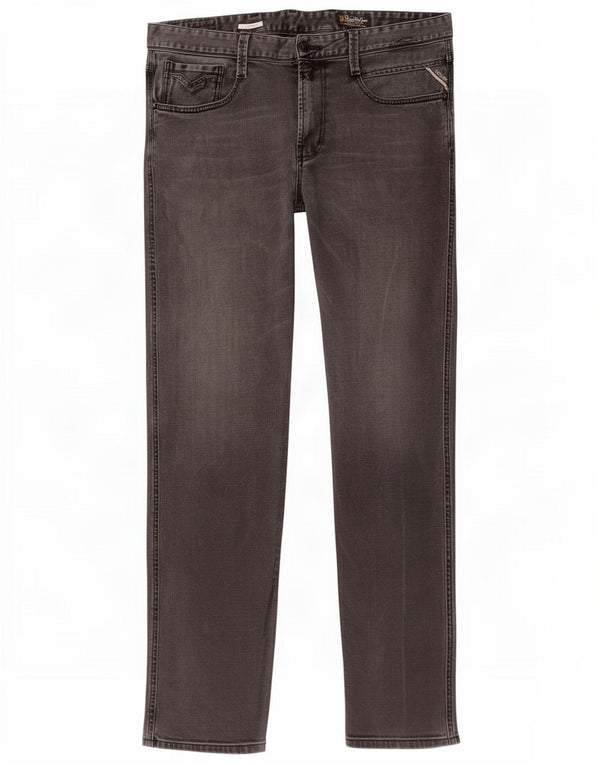 Replay Mens Straight Jeans W36 L32 Grey