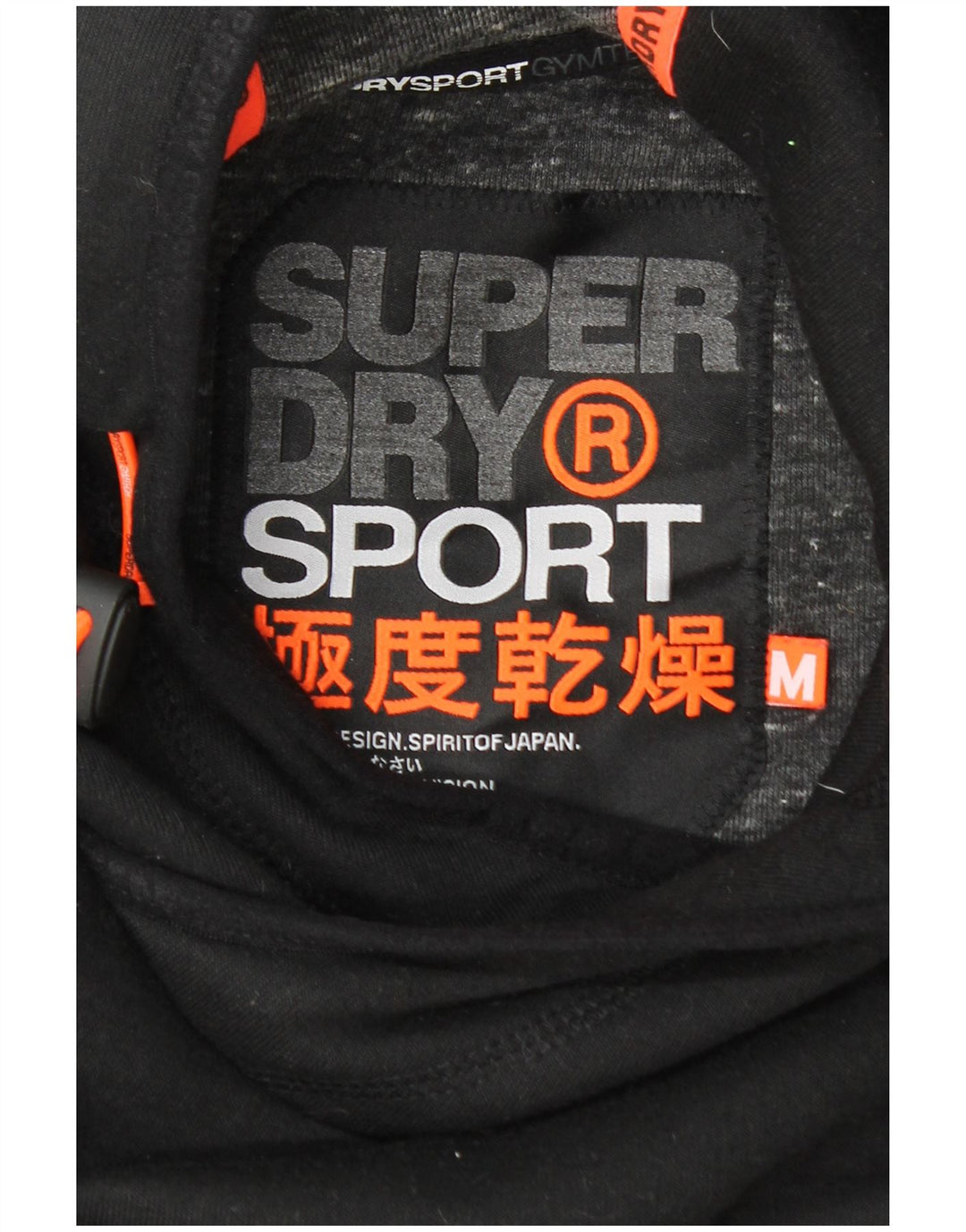 SUPERDRY Jersey con capucha gráfica para hombre Poliéster negro mediano