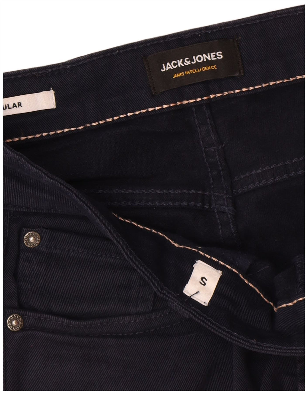 Jack & Jones Mens Regular Denim Shorts Small W29 Azul Marino Algodón