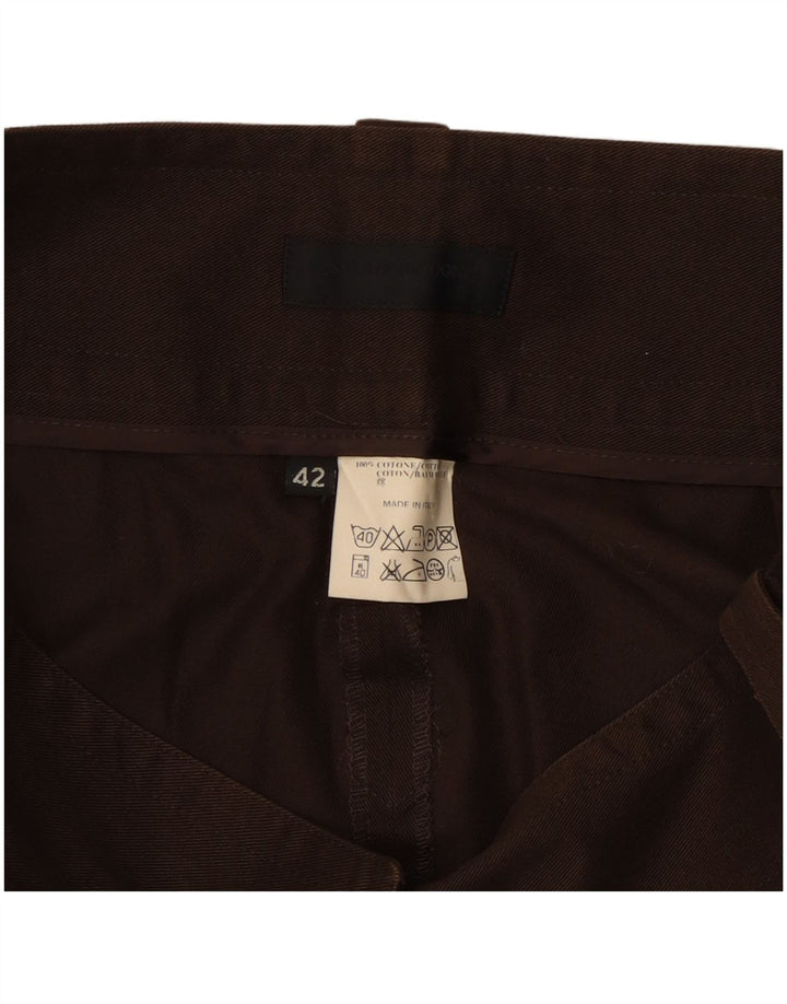 CNC Costume National Falda cargo para mujer IT 42 Medium W30 Algodón marrón