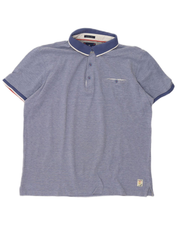 Pierre Cardin Polo Hombre Grande Azul Algodón