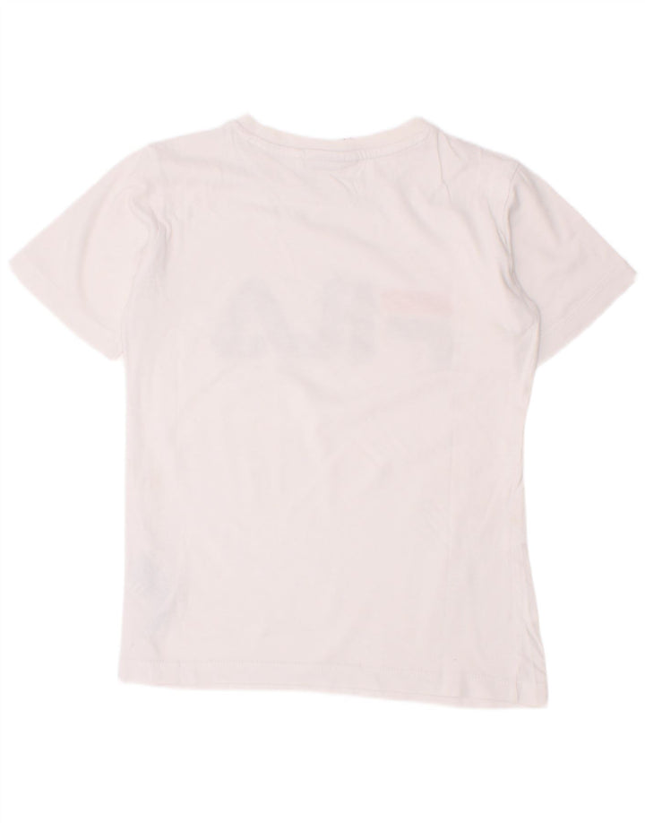 Fila Camiseta gráfica para niño Top 7-8 años Algodón blanco