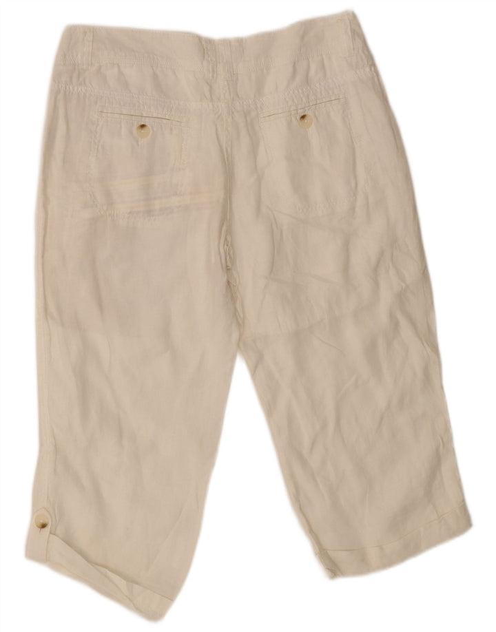 Pantalones capri para hombre Fat Face UK 10 Small W32 L23 Blanco