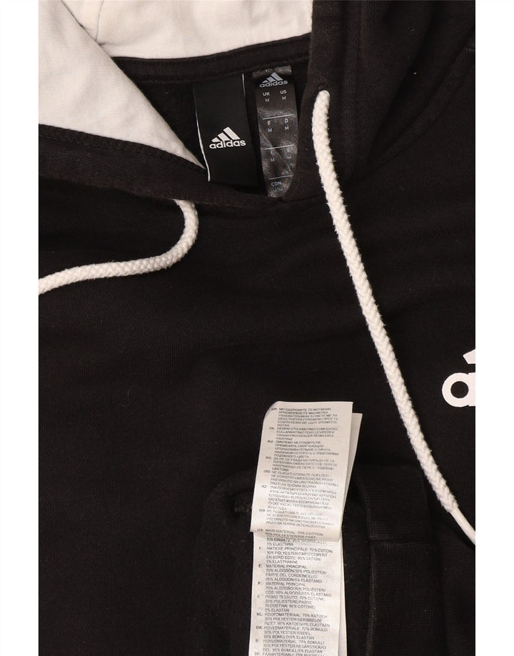 Adidas Hombre Sudadera Con Capucha Jumper Medium Negro Algodón