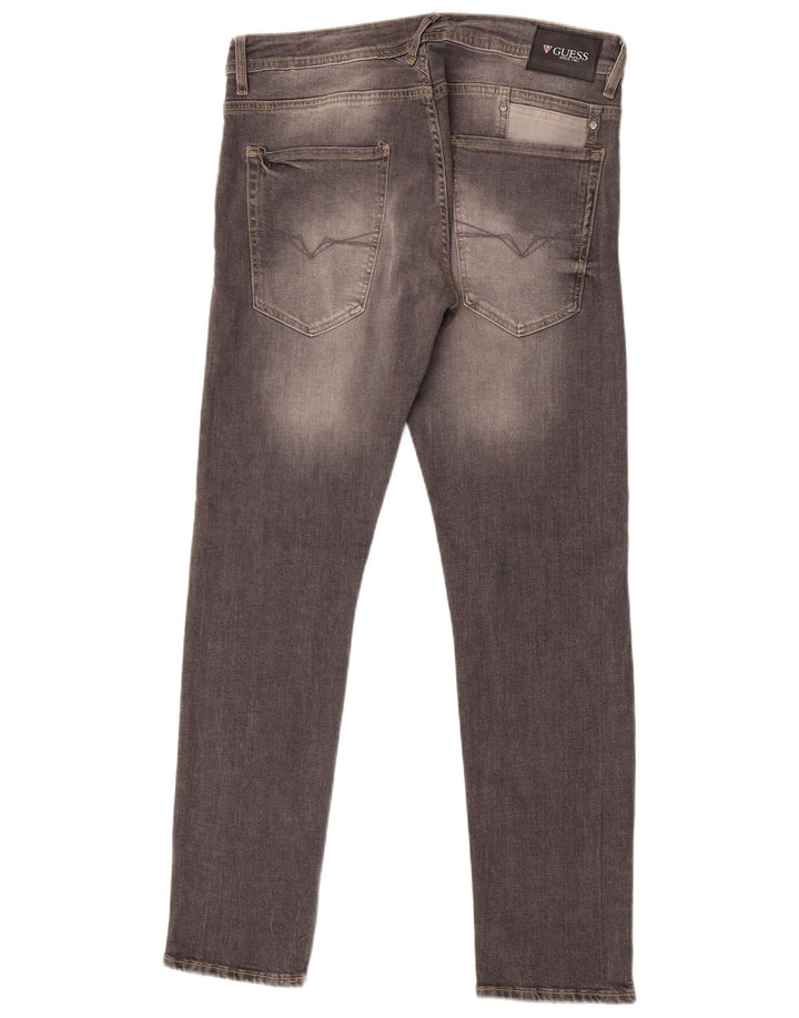Guess Vaqueros Slim Hombre W33 L32 Algodón Gris