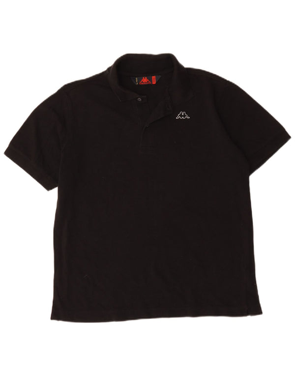 Kappa Polo Hombre Small Negro Algodón