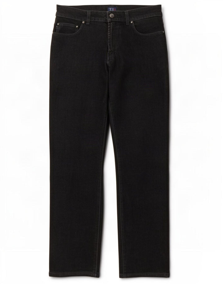 Vaqueros Trussardi Hombre Rectos W32 L32 Negro Algodón
