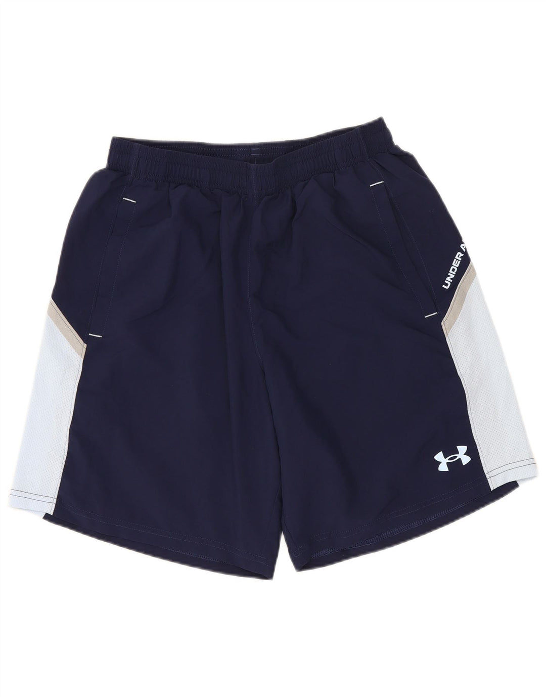Under Armour Hombre Pantalones cortos deportivos Small Azul marino Colorblock Poliéster