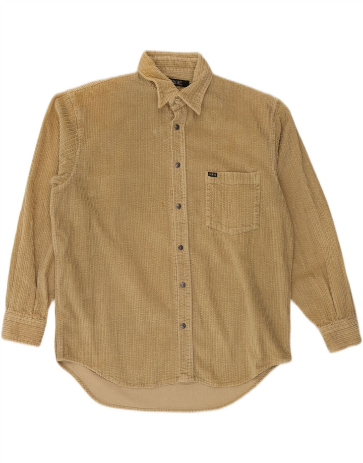 ENERGIE Camisa de pana para hombre XL Beige