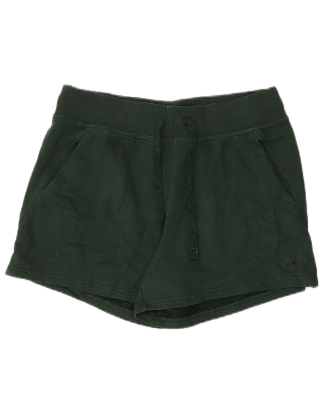NIKE - Pantalones cortos deportivos Dri Fit para mujer, talla 40, color verde medio