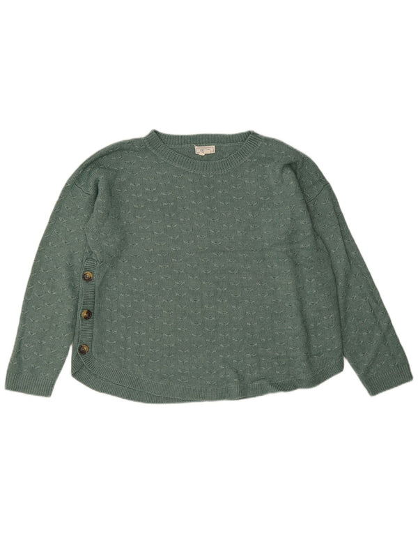 Suéter tipo jersey con cuello barco para mujer de Fat Face UK 44 Viscosa verde grande