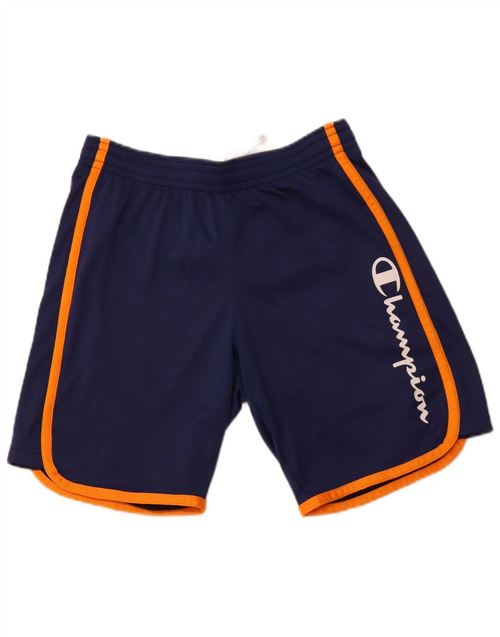 CHAMPION Pantalones cortos deportivos con gráficos para niños 15-16 años 2XL Azul marino Poliéster