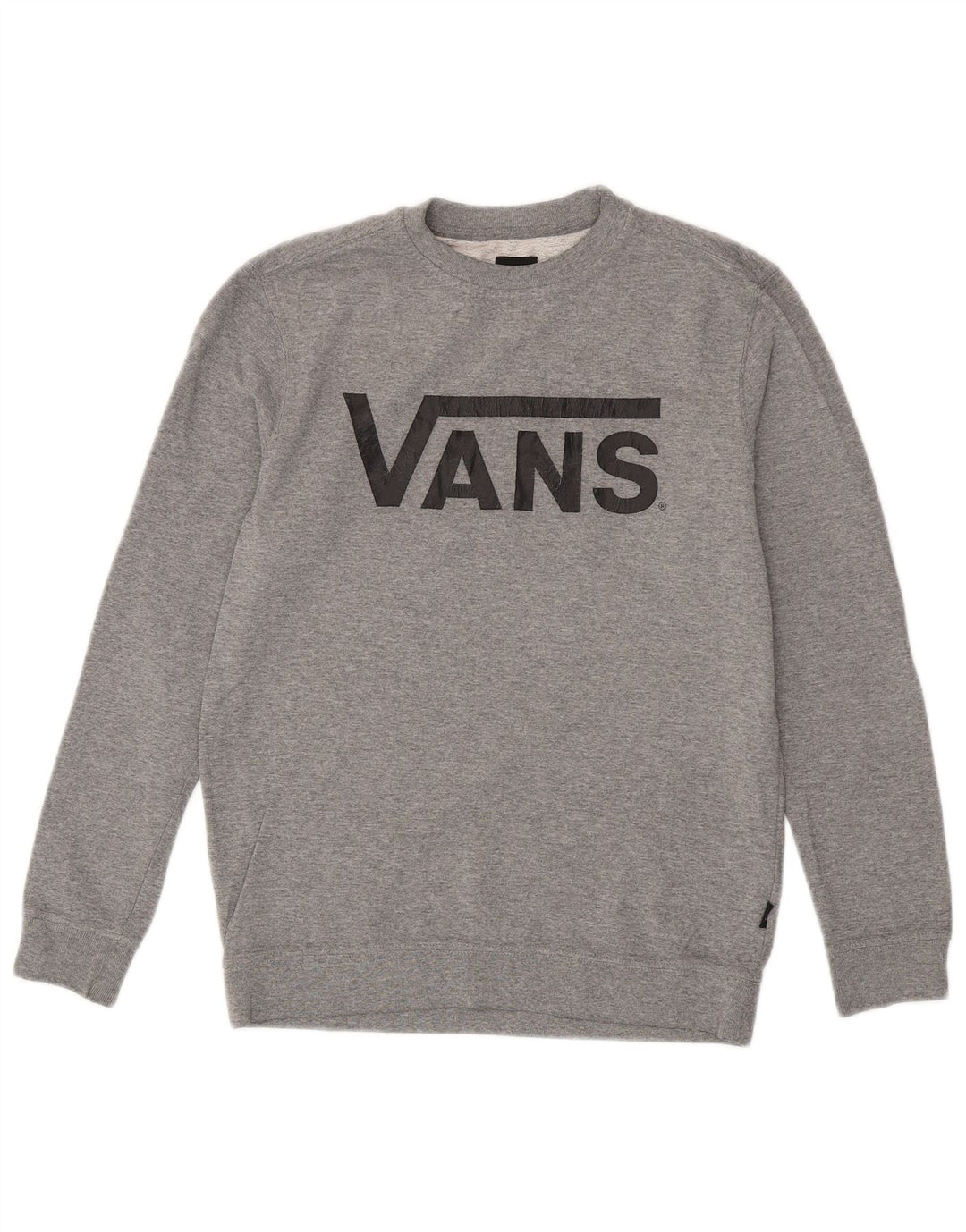VANS Sudadera gráfica para mujer, jersey, Reino Unido 40, talla grande, gris