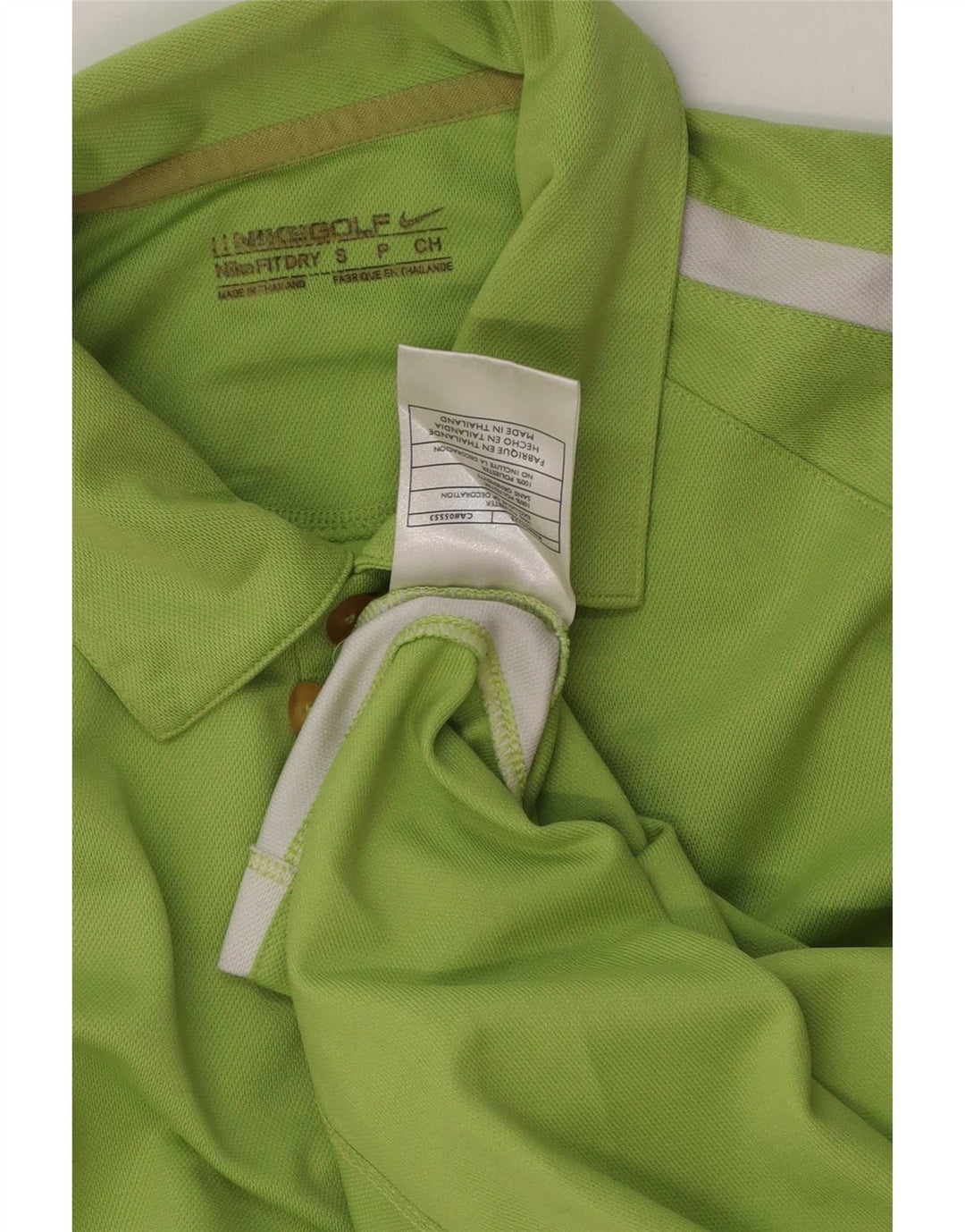Nike Polo - Hombre - Poliéster color block verde pequeño