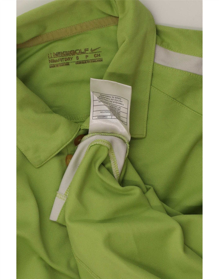 Nike Polo - Hombre - Poliéster color block verde pequeño