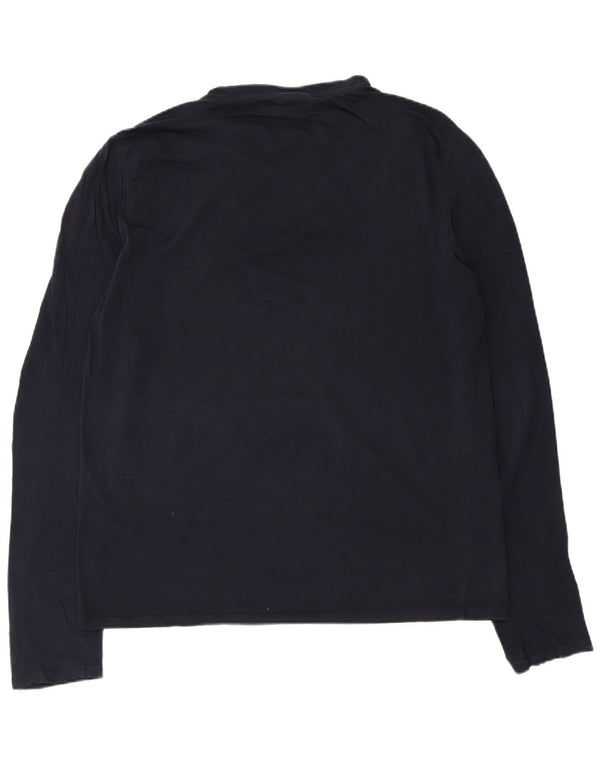 Armani Hombre Top Manga Larga 2XL Azul Marino