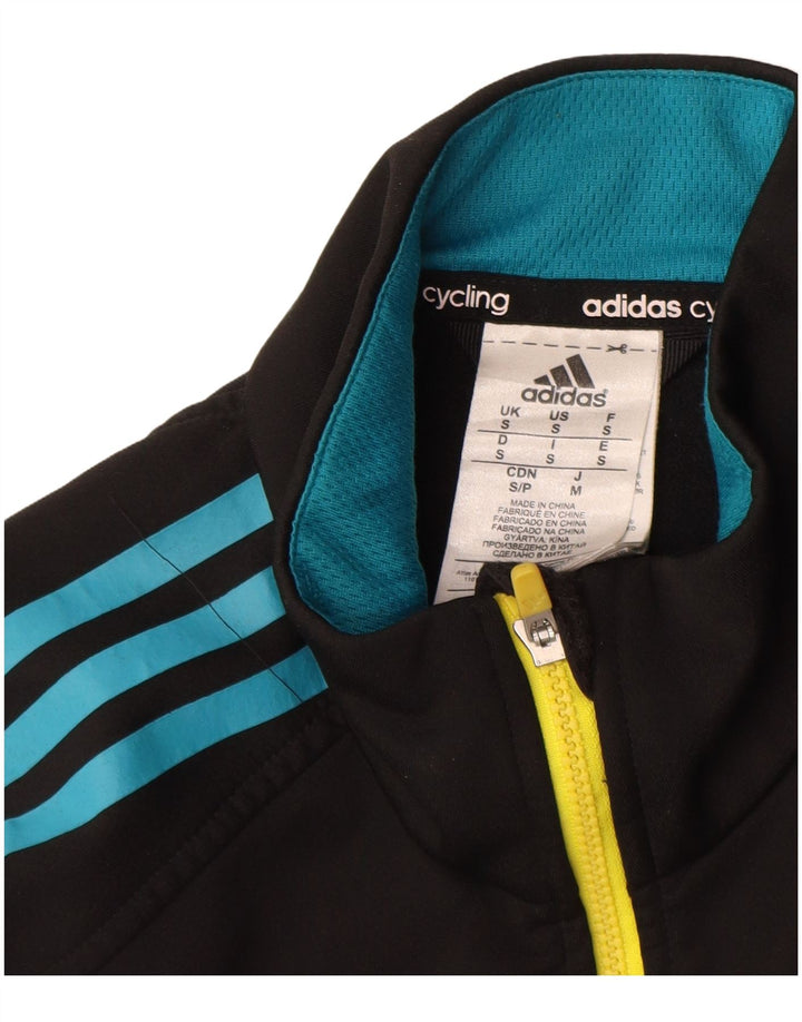 Adidas Hombre Chándal Top Chaqueta Pequeña Poliéster Negro