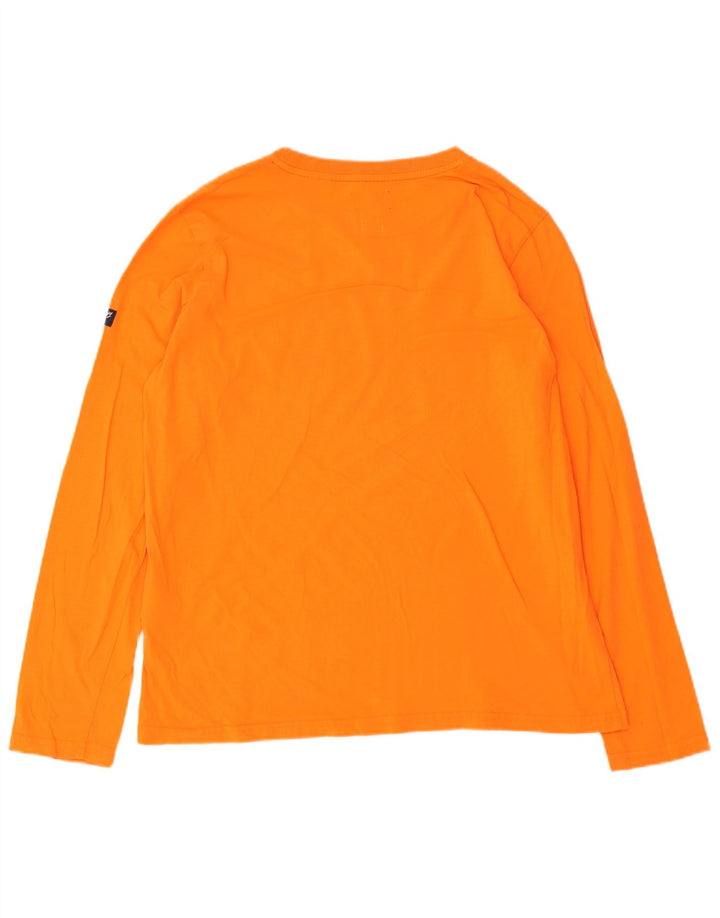 Superdry Top gráfico para mujer de manga larga UK 42 Algodón naranja medio