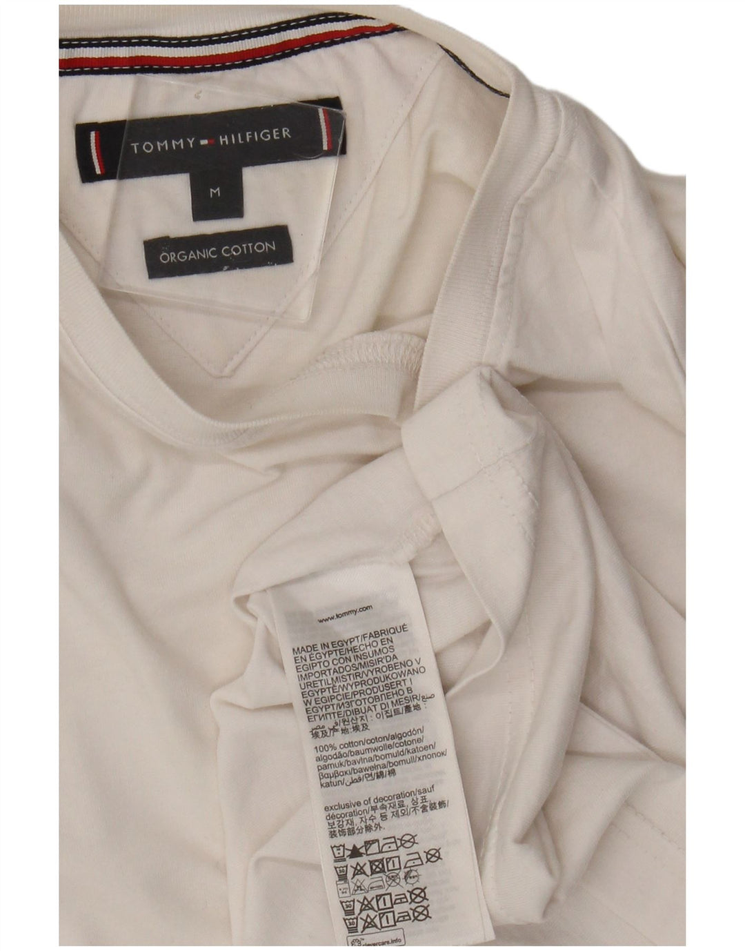 Camiseta Tommy Hilfiger Hombre Top Medium Blanco Algodón