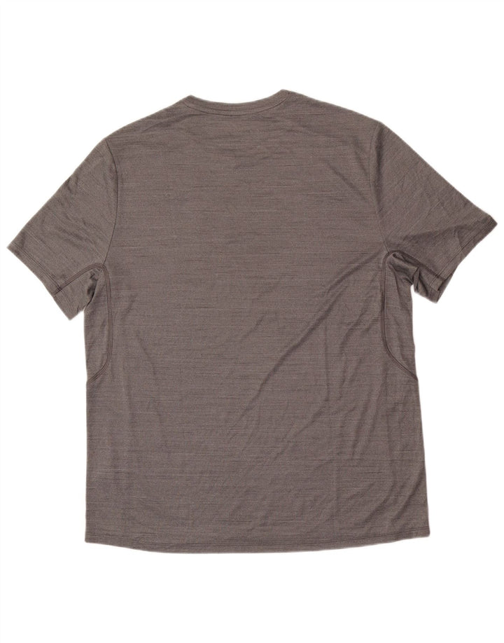 Camiseta Reebok Hombre Top Grande Gris Poliéster