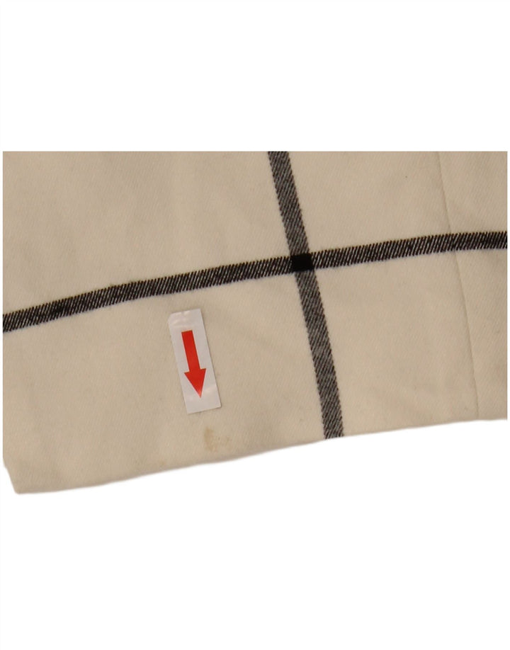 Karen Millen Vestido tubo para mujer UK 10 Small Off White Check Poliéster