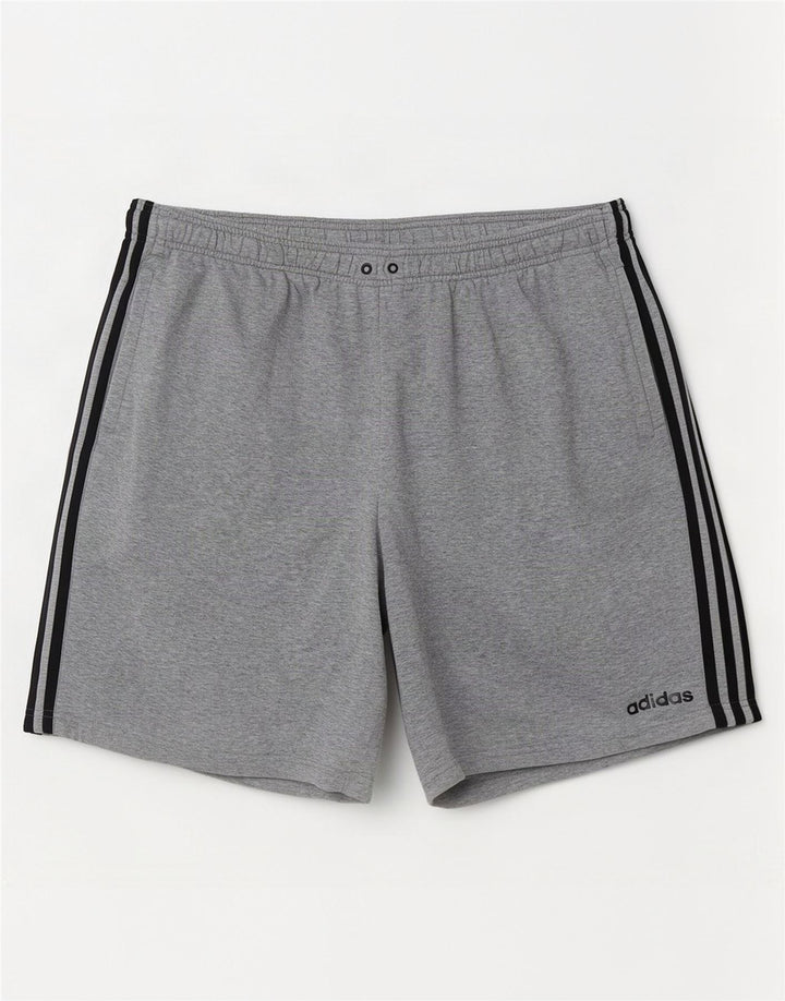 Adidas Pantalones cortos deportivos para hombre 2XL Gris Algodón