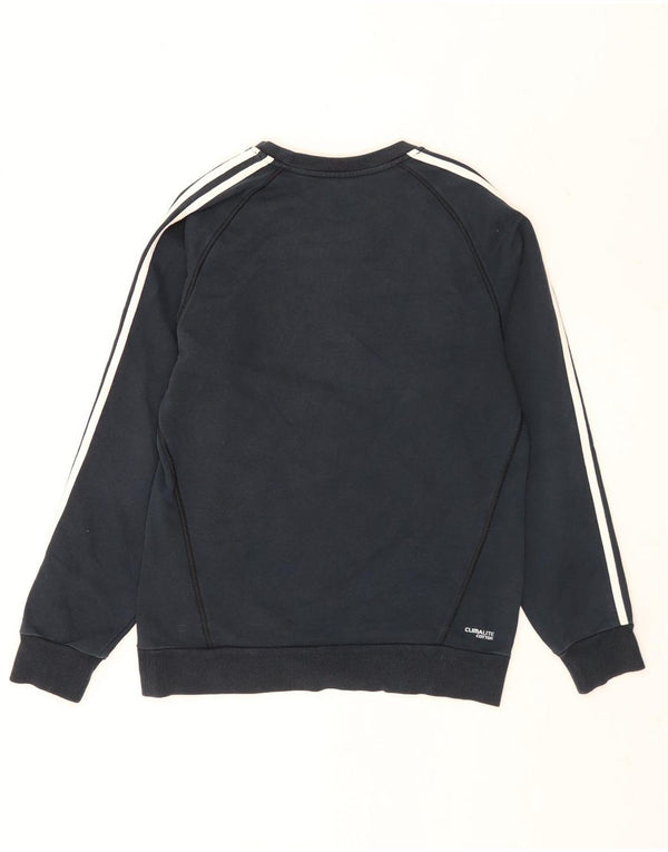 Adidas Mens Clima 365 Sudadera Jumper Pequeño Azul Marino Algodón