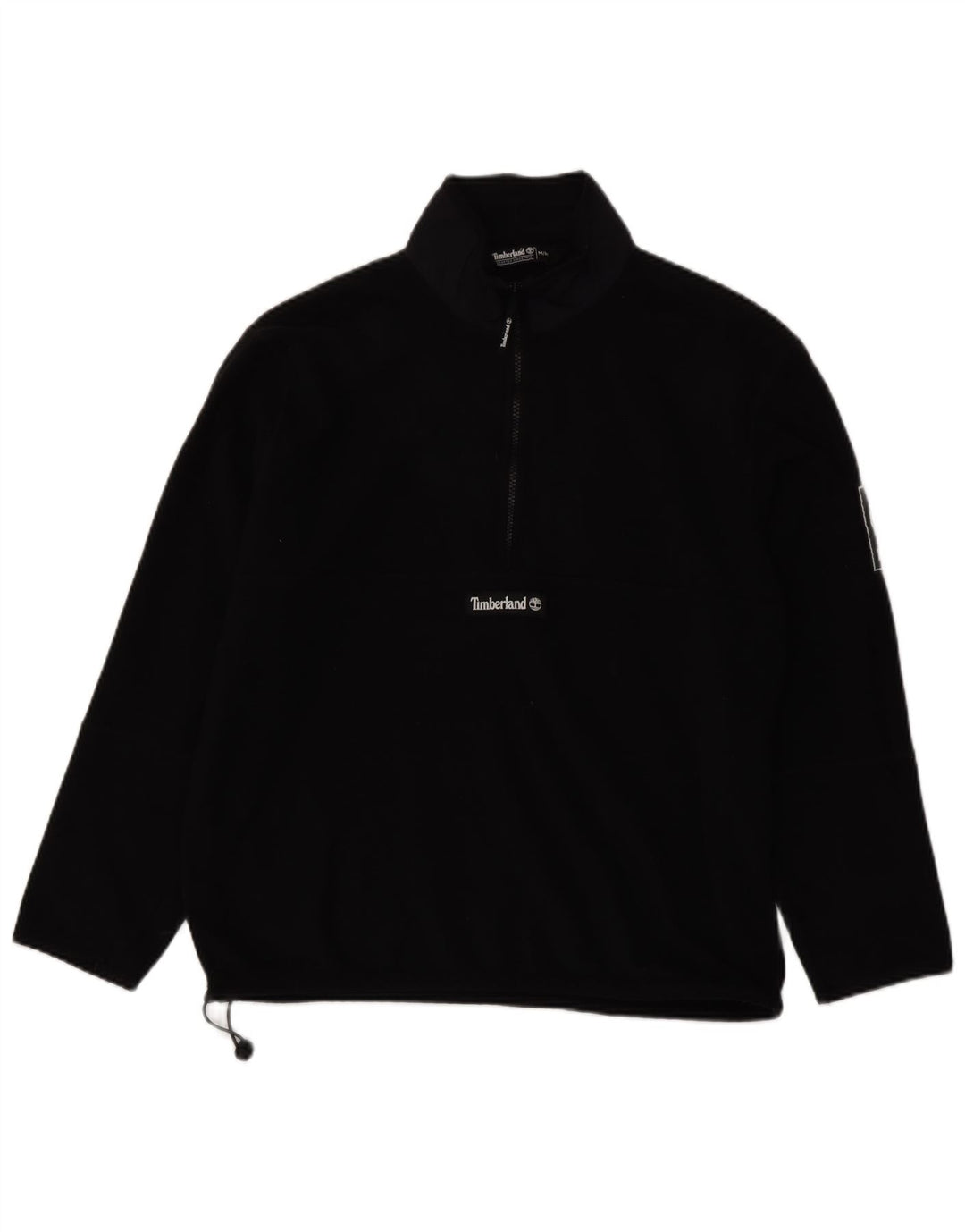 Timberland Jersey de forro polar con cuello y cremallera para hombre Poliéster negro mediano
