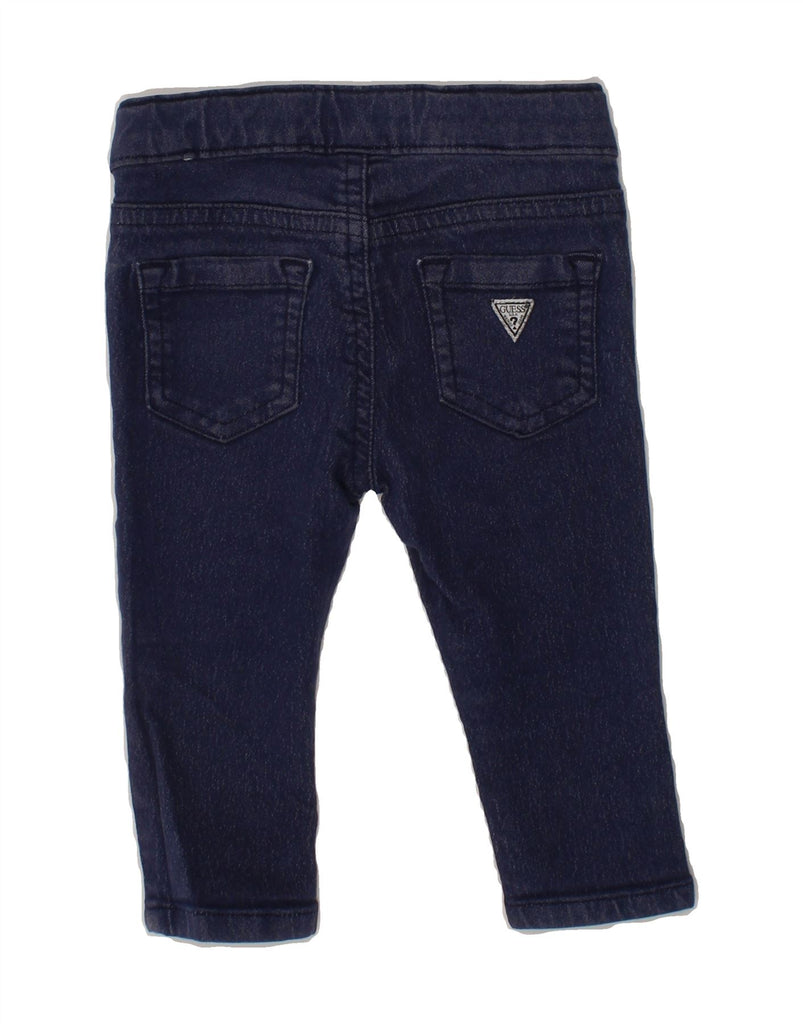 GUESS Baby Girls Skinny Jeans 6-9 Months W16 L8 Navy Blue Vintage Guess and Second-Hand Guess from Messina Hembry 