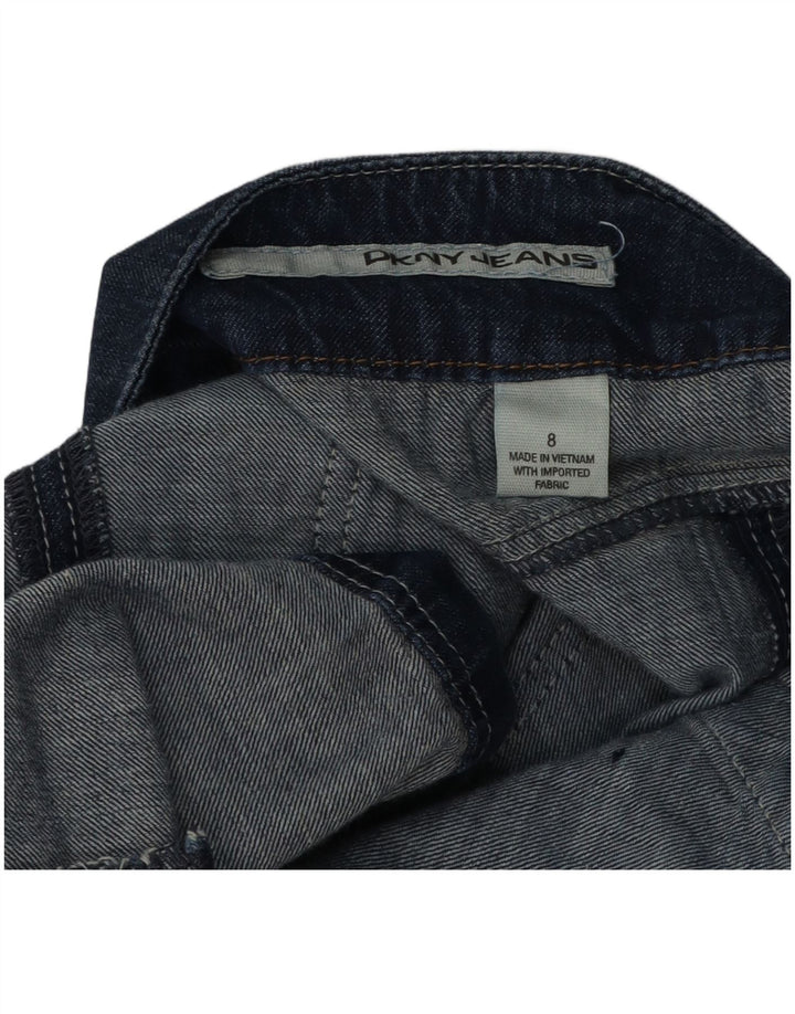 Dkny Minifalda vaquera para mujer US 8 Mediana W32 Azul