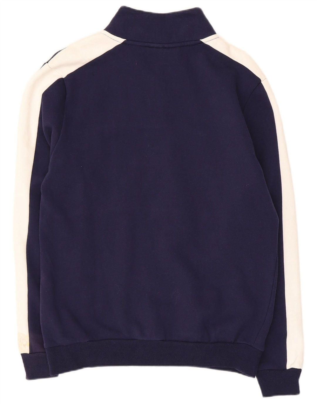 Fila Hombre Graphic Zip Neck Sudadera Jumper Small Azul Marino Colorblock