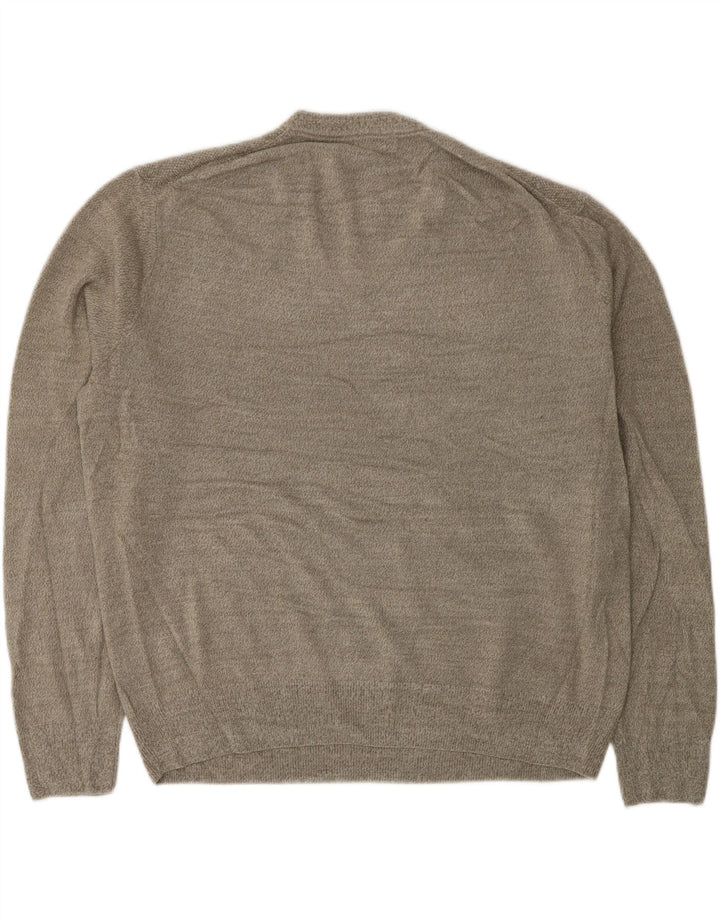 DOCKERS Jersey con Cuello en V para Hombre XL Caqui Acrílico Moteado