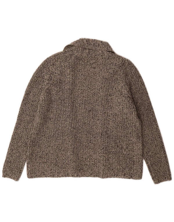 Marks & Spencer Suéter Cárdigan Abierto para Mujer UK 46 Grande Gris Moteado