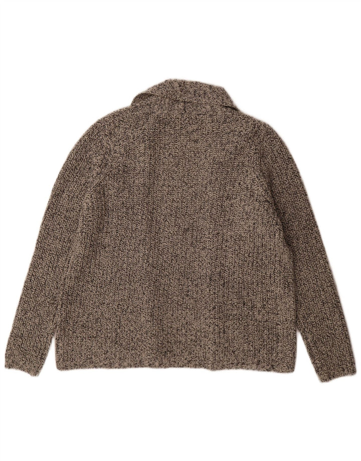 Marks & Spencer Suéter Cárdigan Abierto para Mujer UK 46 Grande Gris Moteado