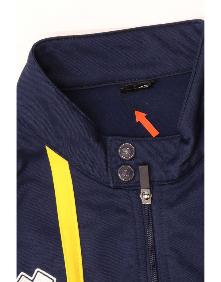 Errea Mens Chándal Top Chaqueta Grande Azul Marino Colorblock