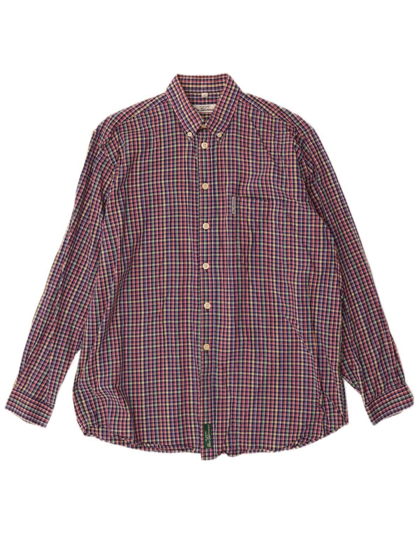 BEN SHERMAN Camisa Hombre XL Cuadros Multicolor