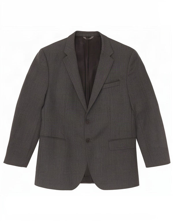 Hugo Boss Chaqueta tipo blazer de 2 botones para hombre EU 52 XL Lana virgen gris